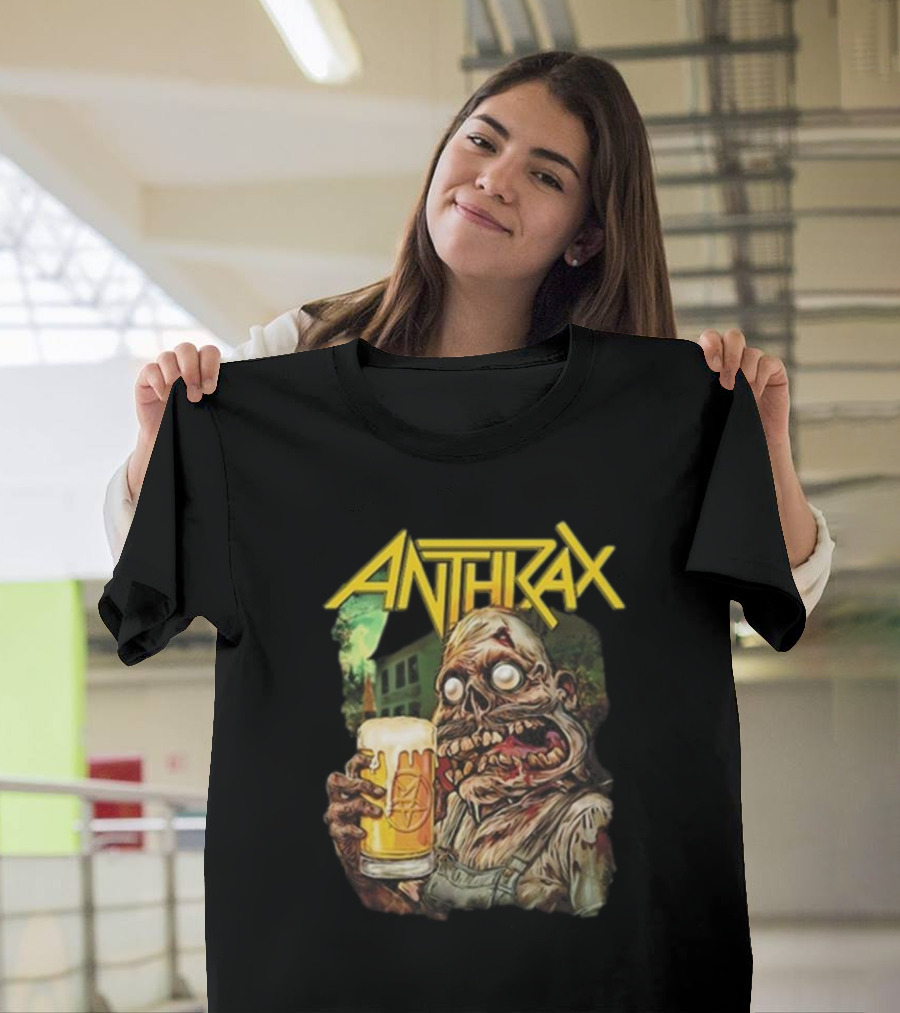 Anthrax Notober Fest Zombie Holding Beer Oktoberfest T-Shirt