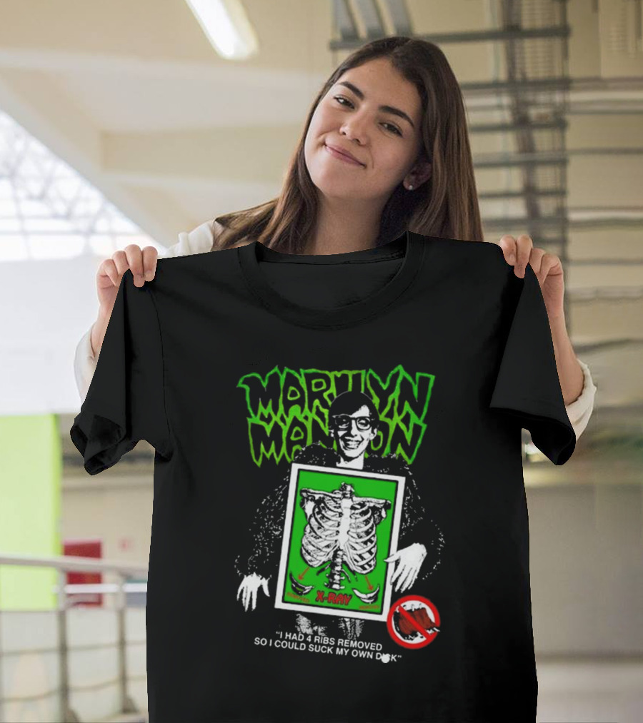 Marilyn Manson X-Ray Parody I Had 4 Ribs Removed T-Shirt