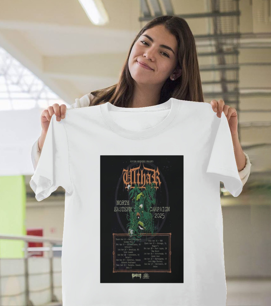 Ripping Headaches Presents Ulthar North Eastern Campaign Tour 2025 Tour Dates and Venues T-Shirt