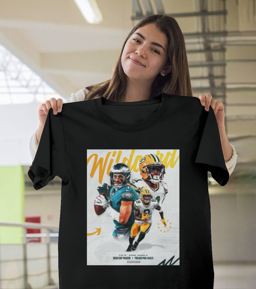 Green Bay Packers Vs Philadelphia Eagles NFL Wild Card January 12 2025 Philadelphia T-Shirt