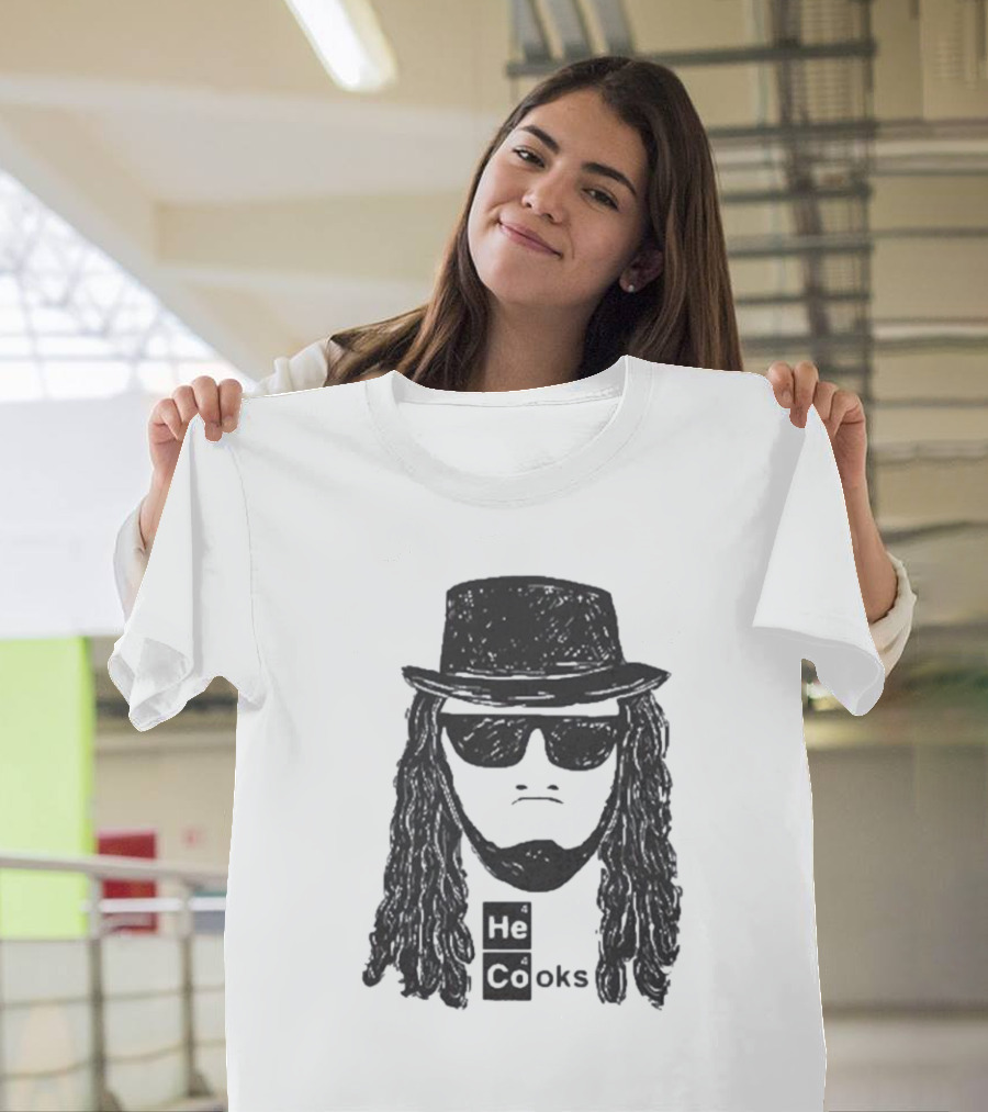 James Cook He Cooks Breaking Bad Parody with Funny Science Twist T-Shirt