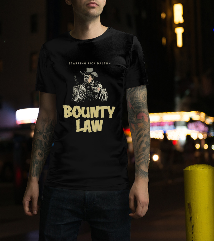 Rick Dalton Starring In Bounty Law Cowboy Adventure T-Shirt