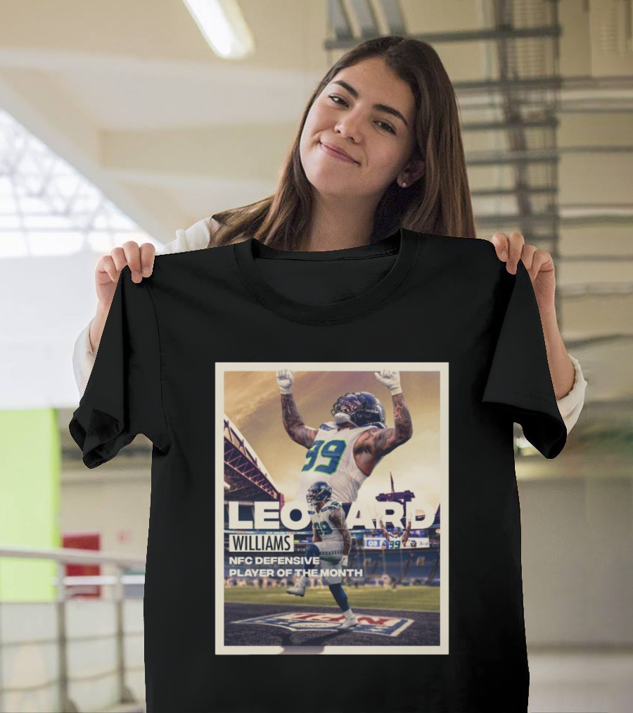 Seattle Seahawks Leonard Williams NFC Defensive Player Of The Month T-Shirt