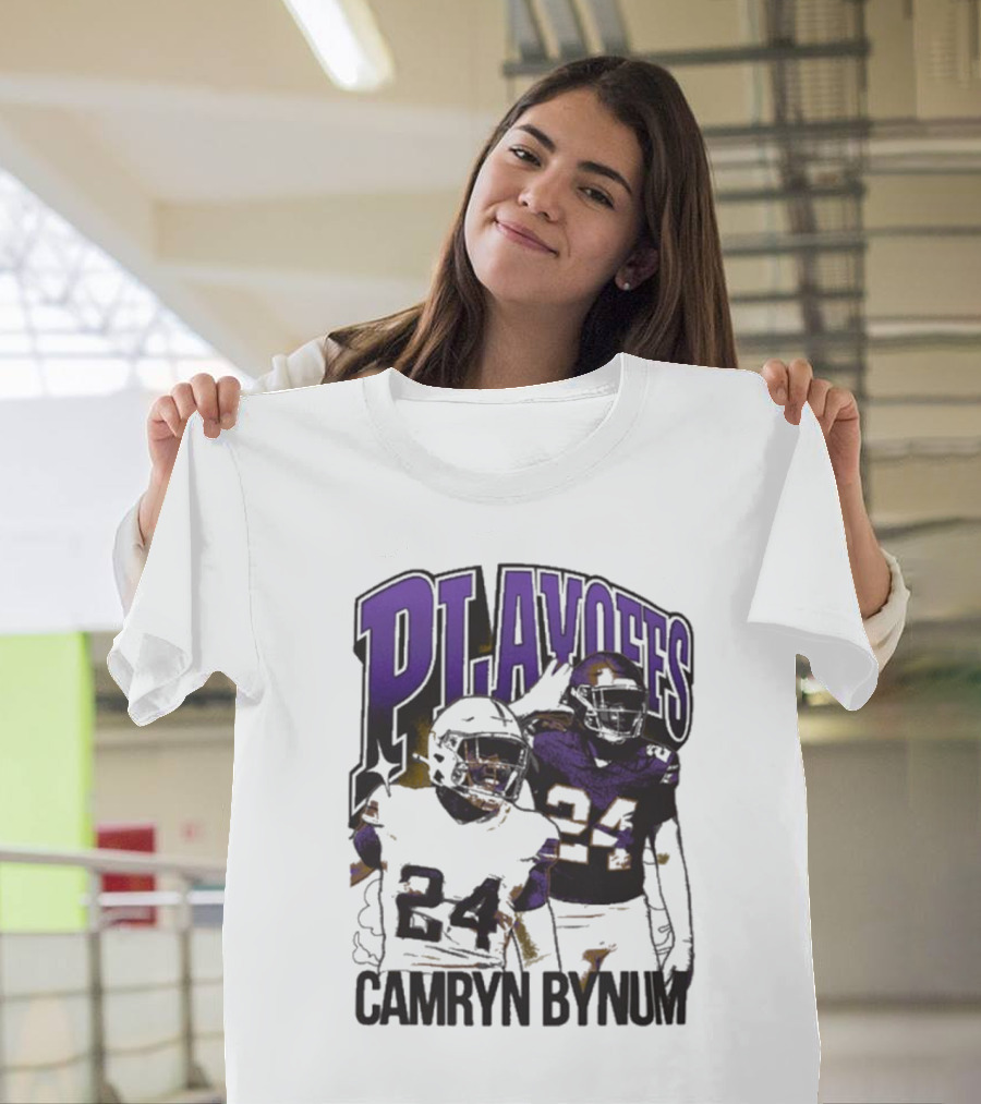 Camryn Bynum Playoffs Minnesota Vikings 24 NFL Vintage T-Shirt