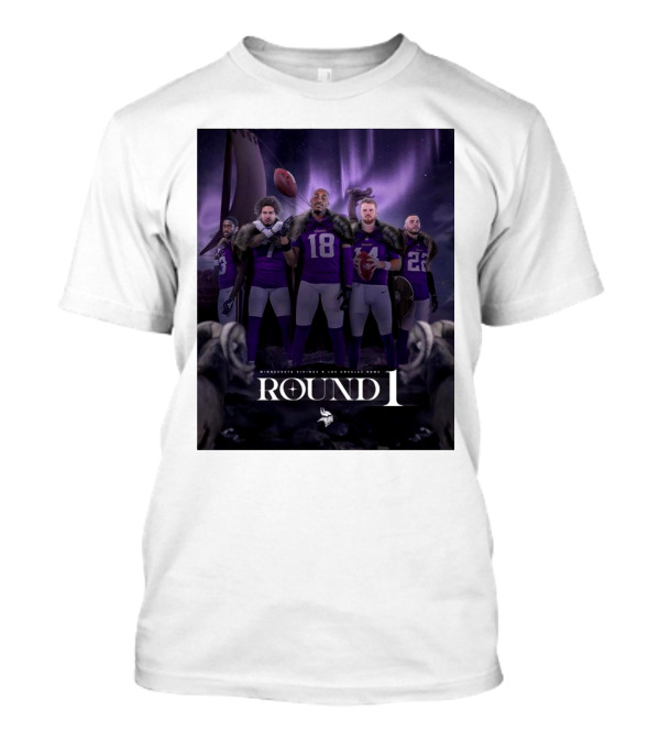 Minnesota Vikings Round One NFL Wild Card Matchup Against Los Angeles Rams T-Shirt