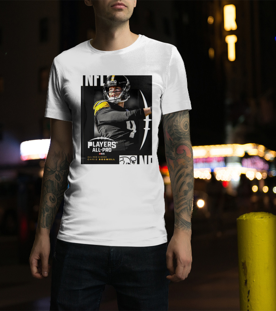 Pittsburgh Steelers NFLPA Players' All-Pro Kicker Chris Boswell T-Shirt