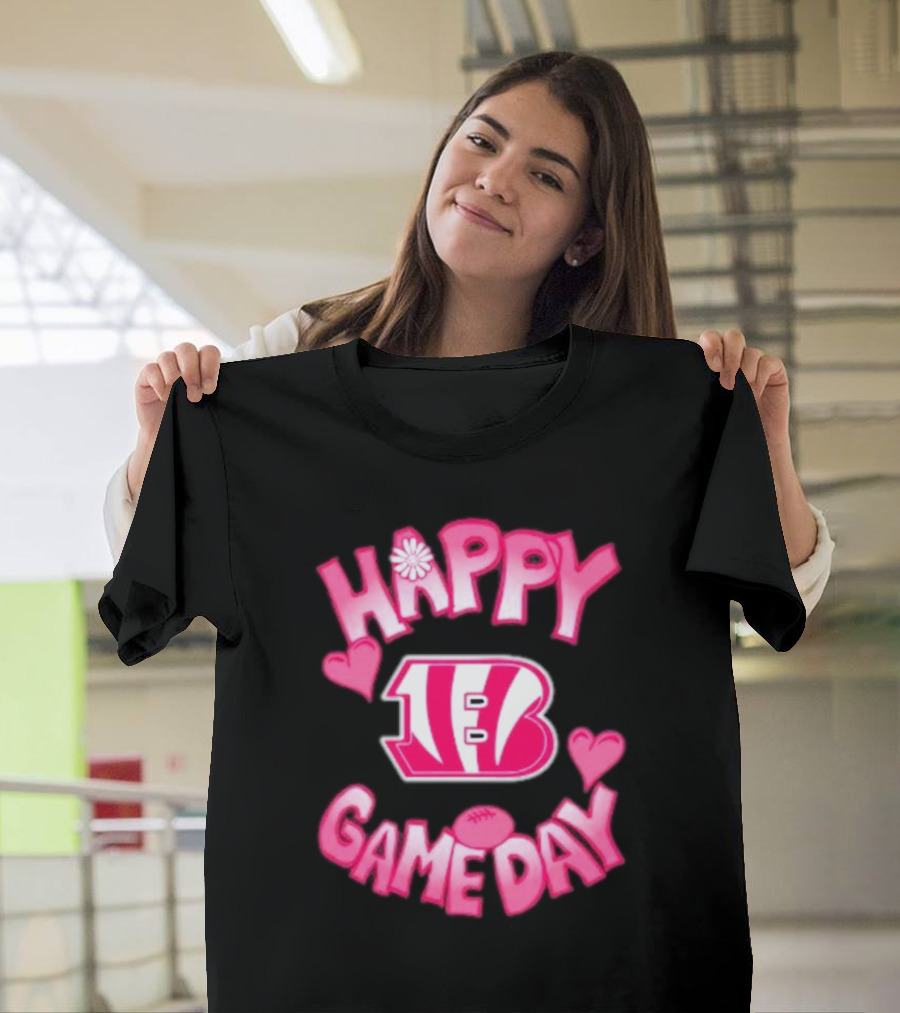 Cincinnati Bengals Happy Gameday Valentine’s Day 2025 T-Shirt