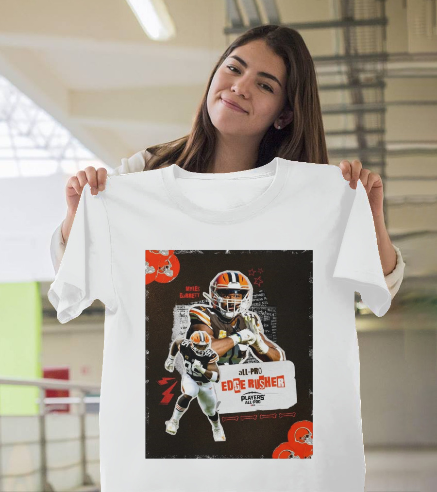 Cleveland Browns Myles Garrett All-Pro Edge Rusher Players NFLPA T-Shirt