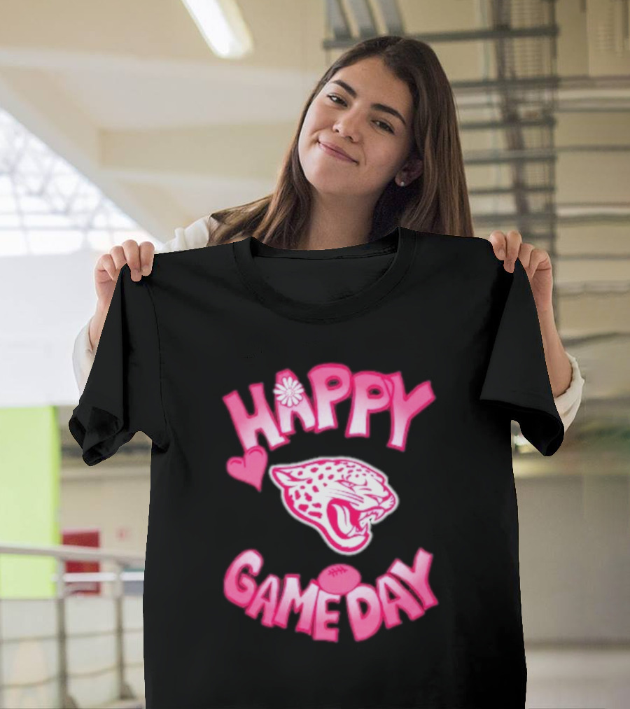 Valentine’s Day Happy Gameday 2025 Jacksonville Jaguars T-Shirt