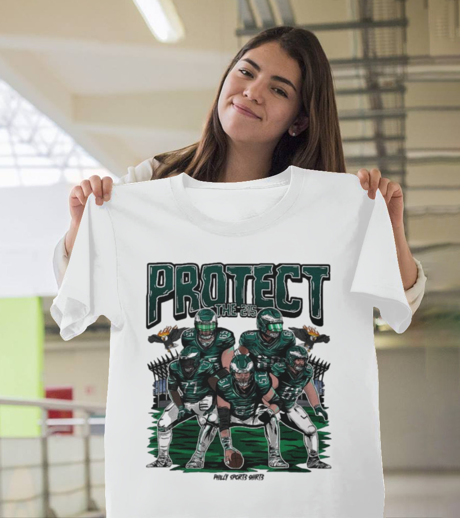 Protect the 215 Philly Sports Shirts NFL Philadelphia Eagles vs Green Bay Packers T-Shirt