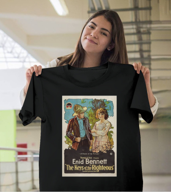 A Vision Of The Future By Thomas H Ince Featuring Enid Bennett In The Keys Of The Righteous T-Shirt