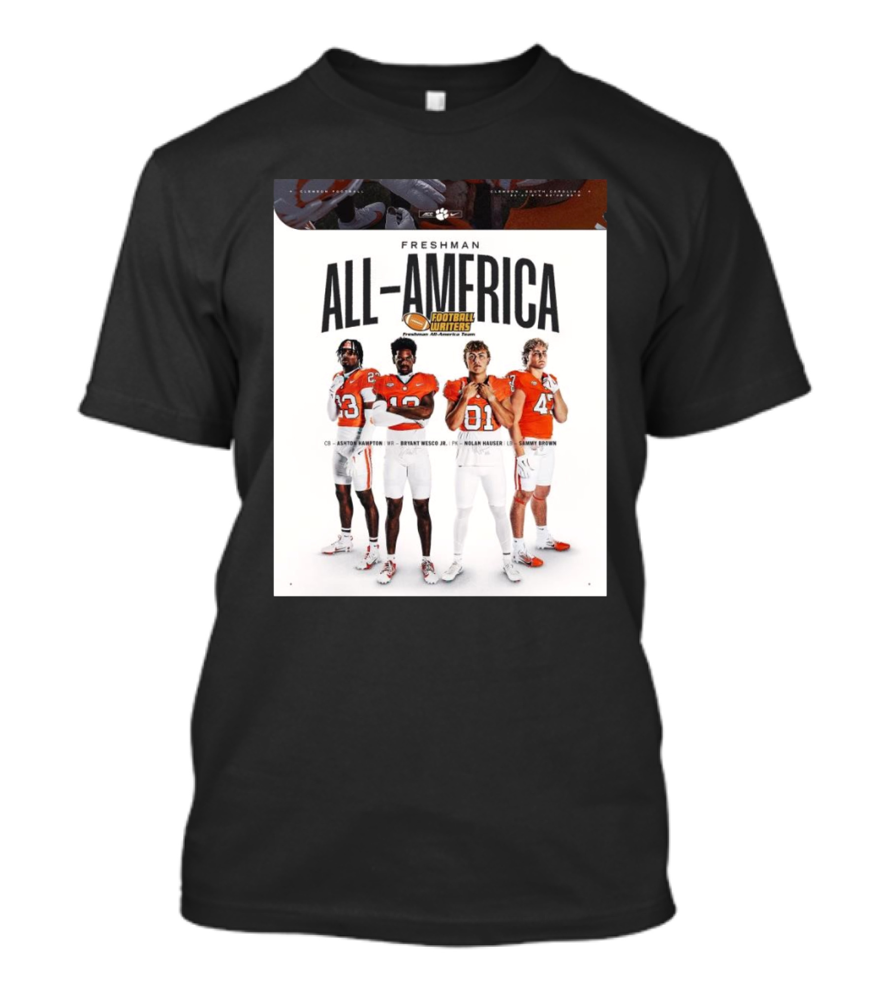 Freshman All-America Football Writers Hampt...T-Shirt 