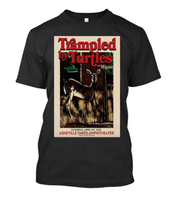 Trampled By Turtles With Mipso At Asheville Yards Amphitheater April 26 2025 T-Shirt