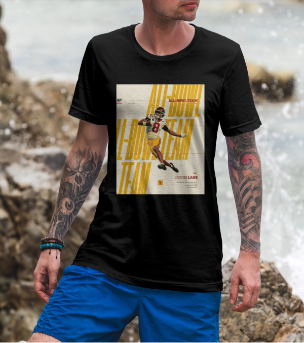 Ja’Kobi Lane USC Trojans Football WR AP All-Bowl Team SRS Distribution Las Vegas Bowl Eighty-Seven Touchdowns T-Shirt