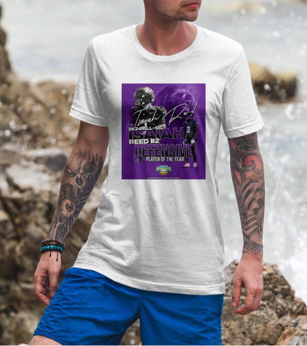 Isaiah Reed 2k24 All-SIC Reed #2 Defensive Player Of The Year Famous Idaho Potato Bowl T-Shirt