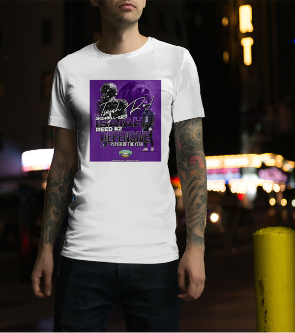 Isaiah Reed 2k24 All-SIC Reed #2 Defensive Player Of The Year Famous Idaho Potato Bowl T-Shirt