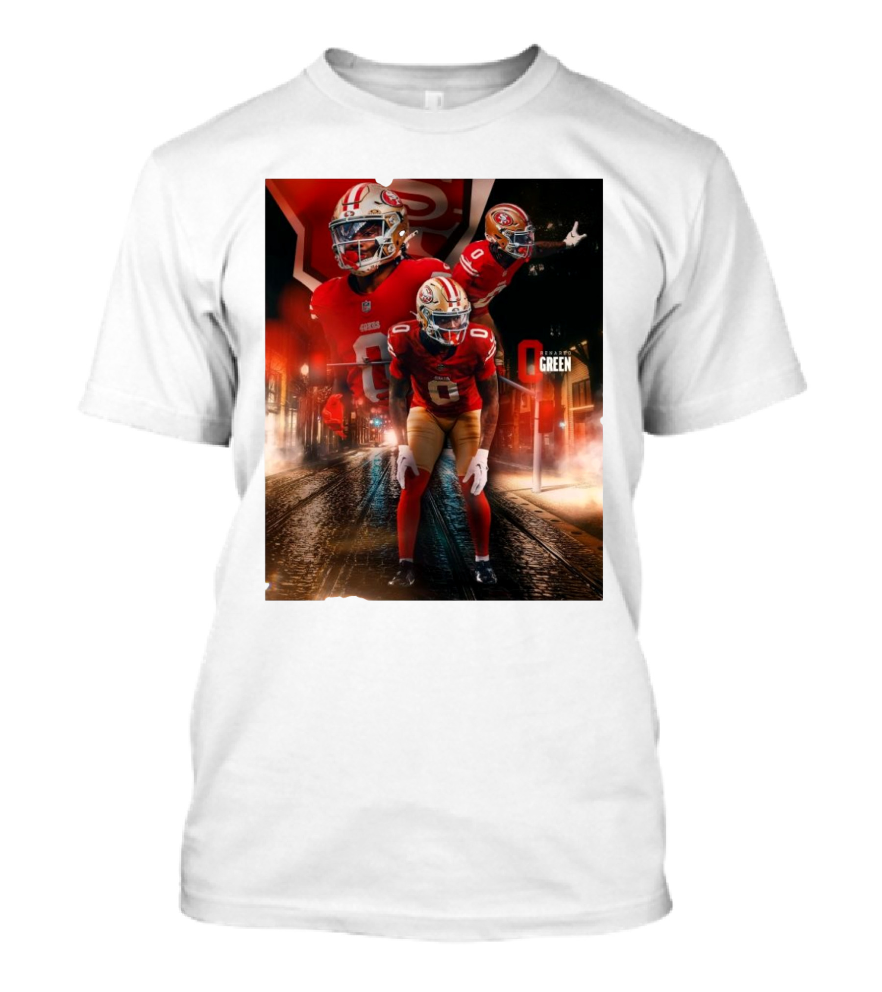 San Francisco 49ers Renardo Green NFL Footb...T-Shirt 