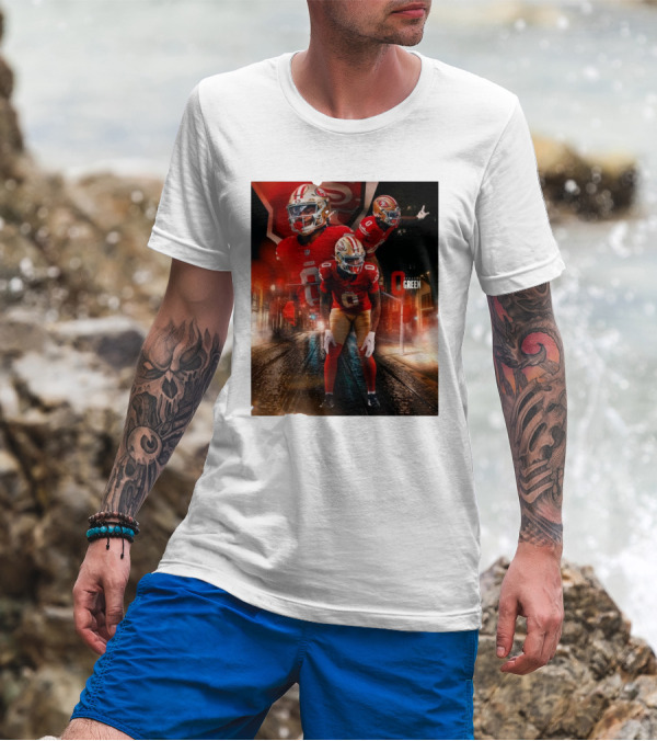San Francisco 49ers Renardo Green NFL Football Star T-Shirt