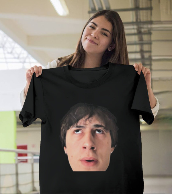 ``` James Clark Looking Up Expression Face ``` T-Shirt