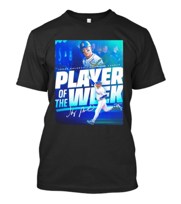Jorge Polanco American League Player Of The Week April 21-27 Signature T-Shirt