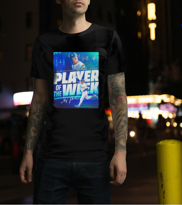 Jorge Polanco American League Player Of The Week April 21-27 Signature T-Shirt