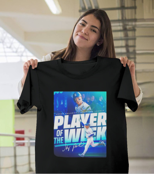 Jorge Polanco American League Player Of The Week April 21-27 Signature T-Shirt