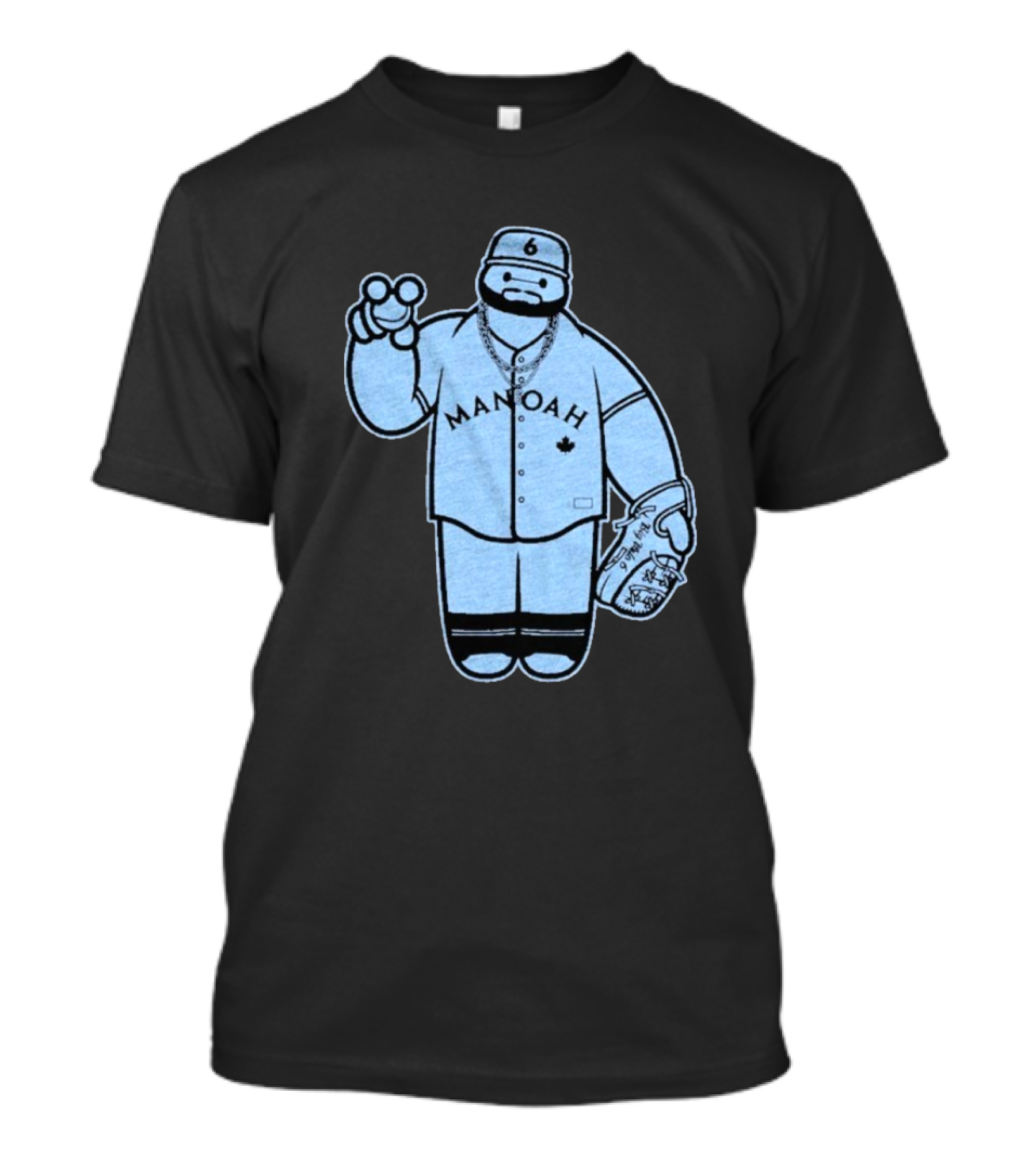 Manoah 6 Baseball Character Sports Graphic T-Shirt