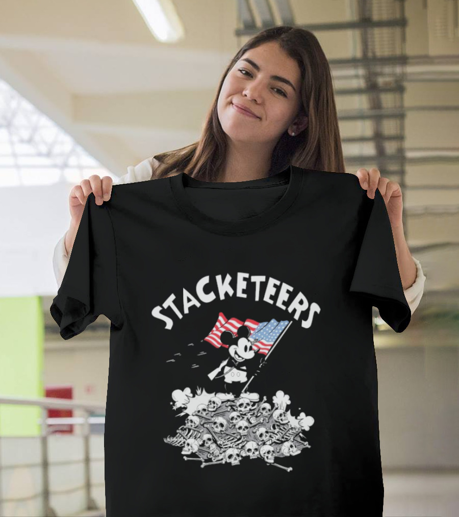 Stacketeers Mickey Mouse American Flag T-Shirt