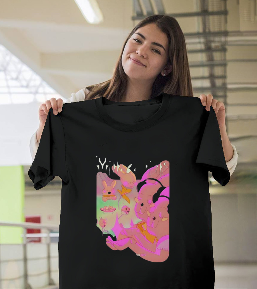 Milledenials Europe Tour 2025 Whimsical Cartoon Characters T-Shirt