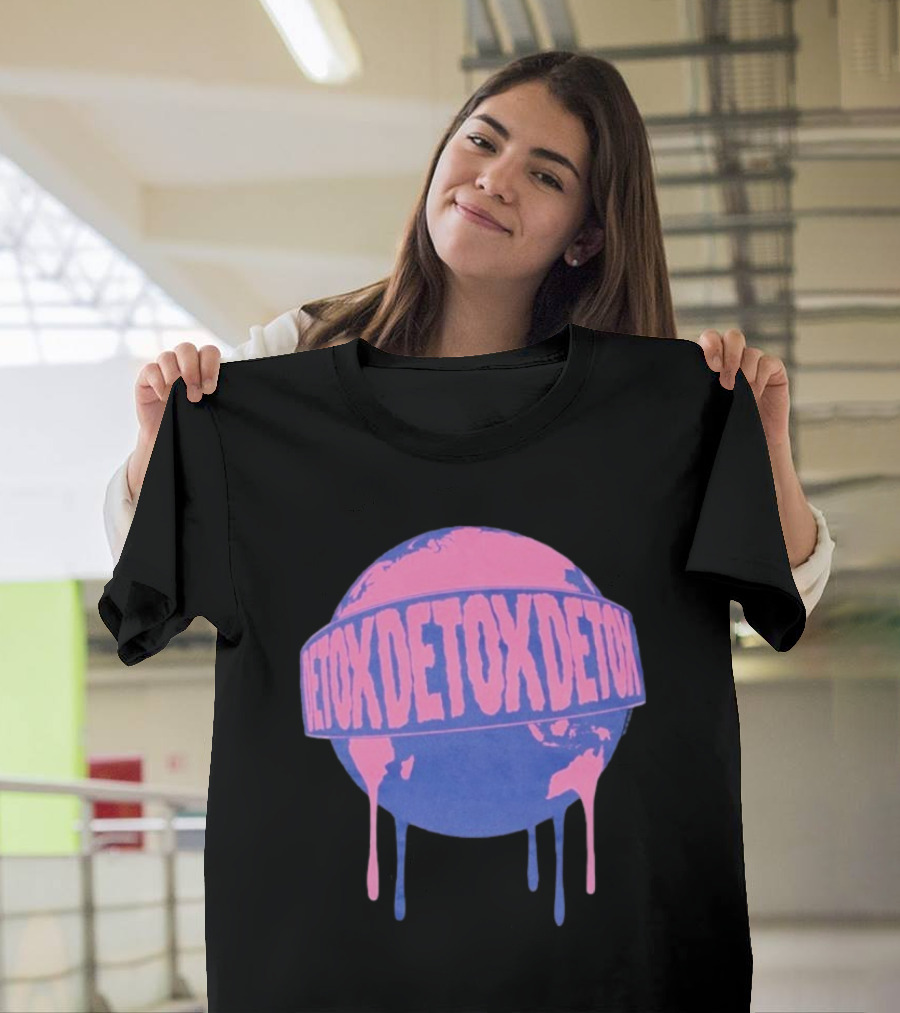 One OK Rock Detox Tour 2025 Dripping Globe Japan T-Shirt