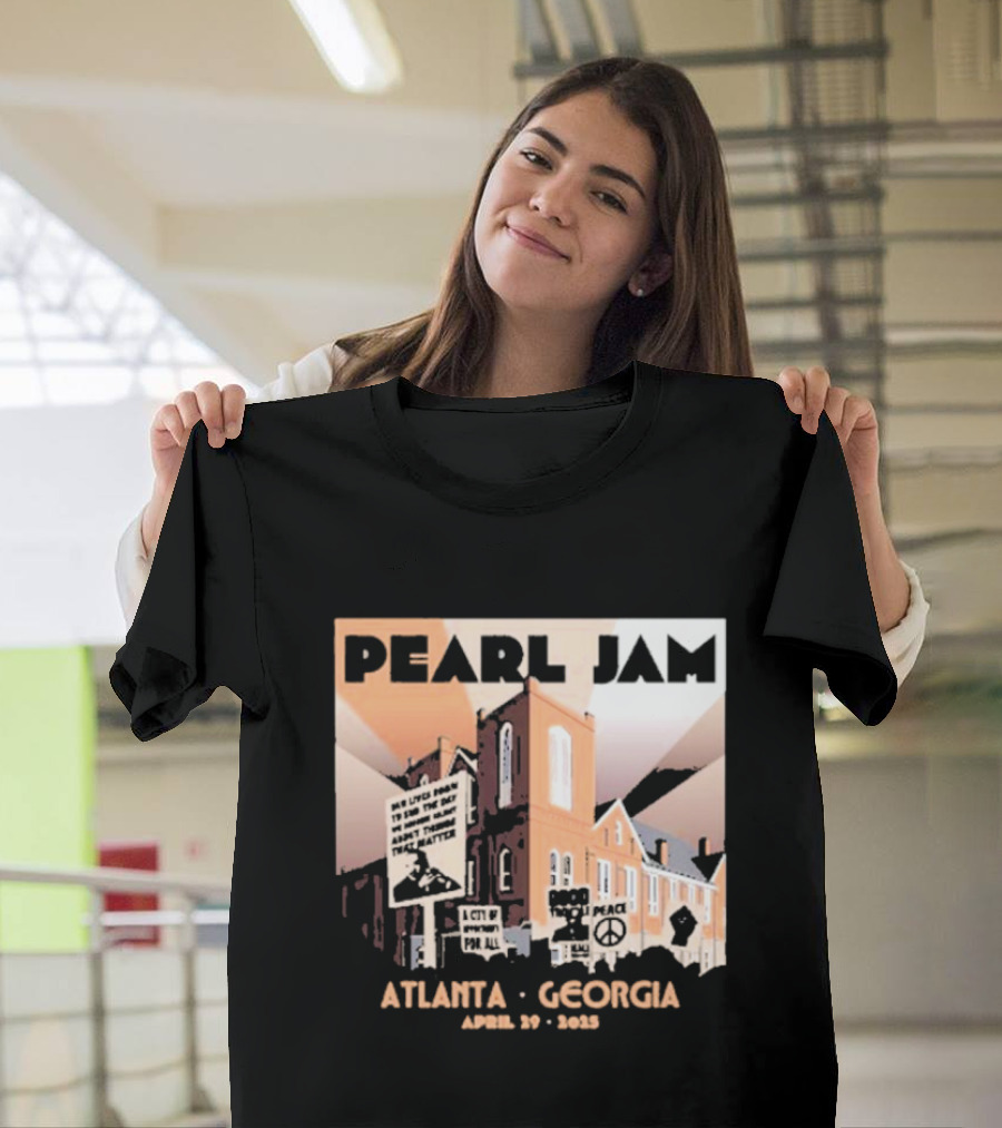 Pearl Jam Atlanta Georgia April 29 2025 Event Dark Matter US Tour T-Shirt