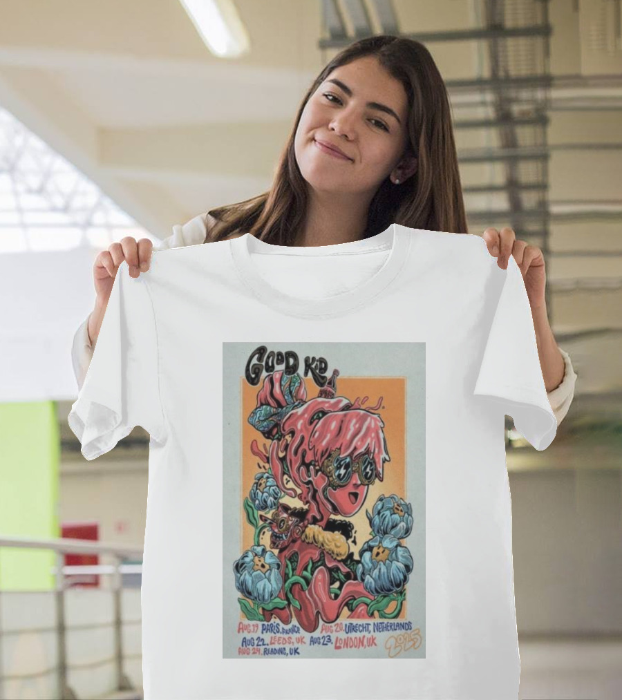 Good Kid Paris Utrecht Leeds London Reading August 2023 Tour T-Shirt
