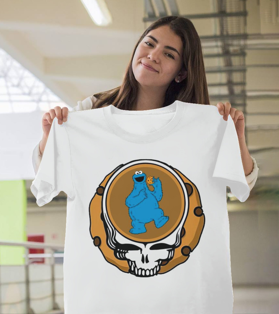 Grateful Dead Cookie Monster Steal Your Face Parody T-Shirt