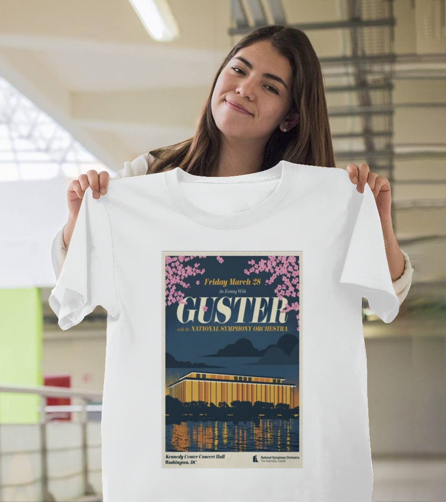 Friday March 28 An Evening with Guster National Symphony Orchestra Kennedy Center Washington DC T-Shirt