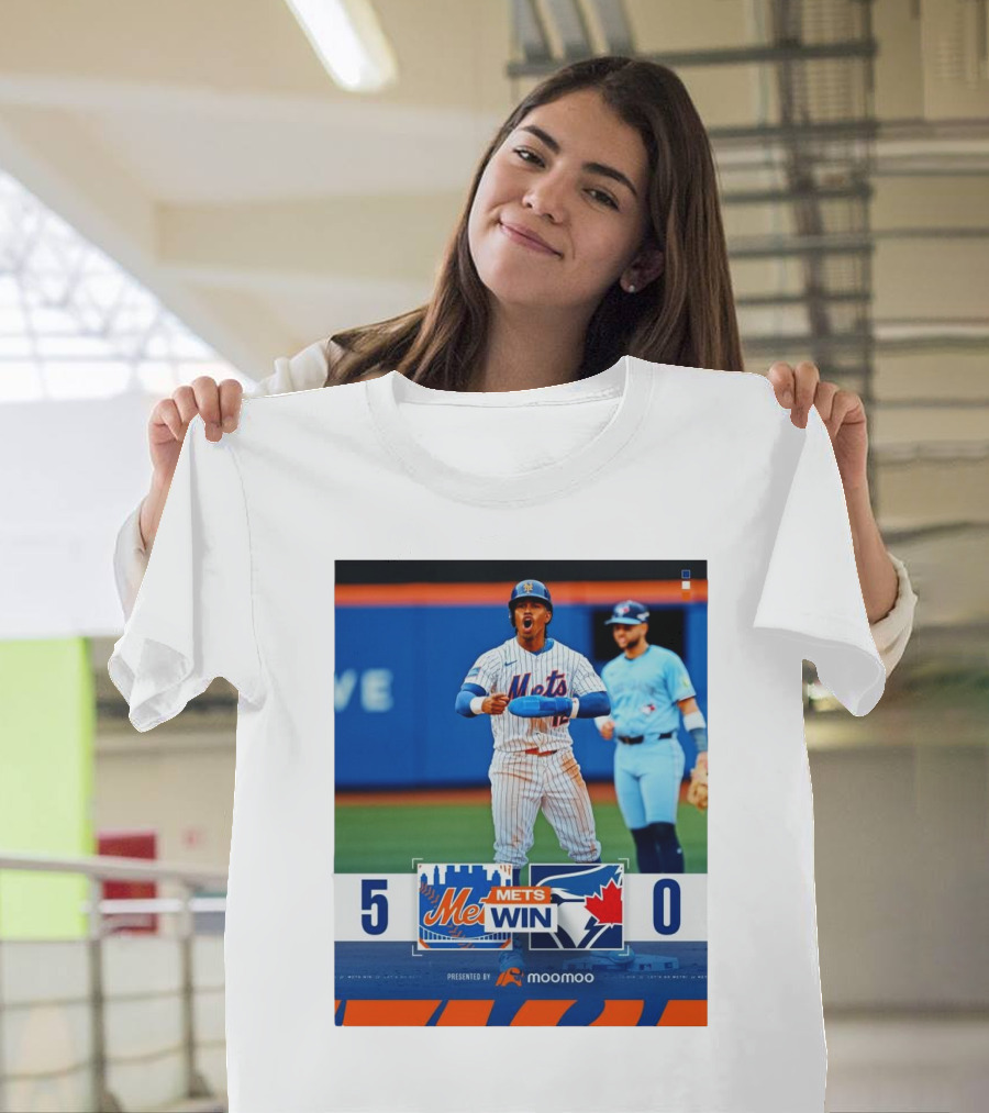 New York Mets Win 5-0 Toronto Blue Jays April 4 2025 T-Shirt