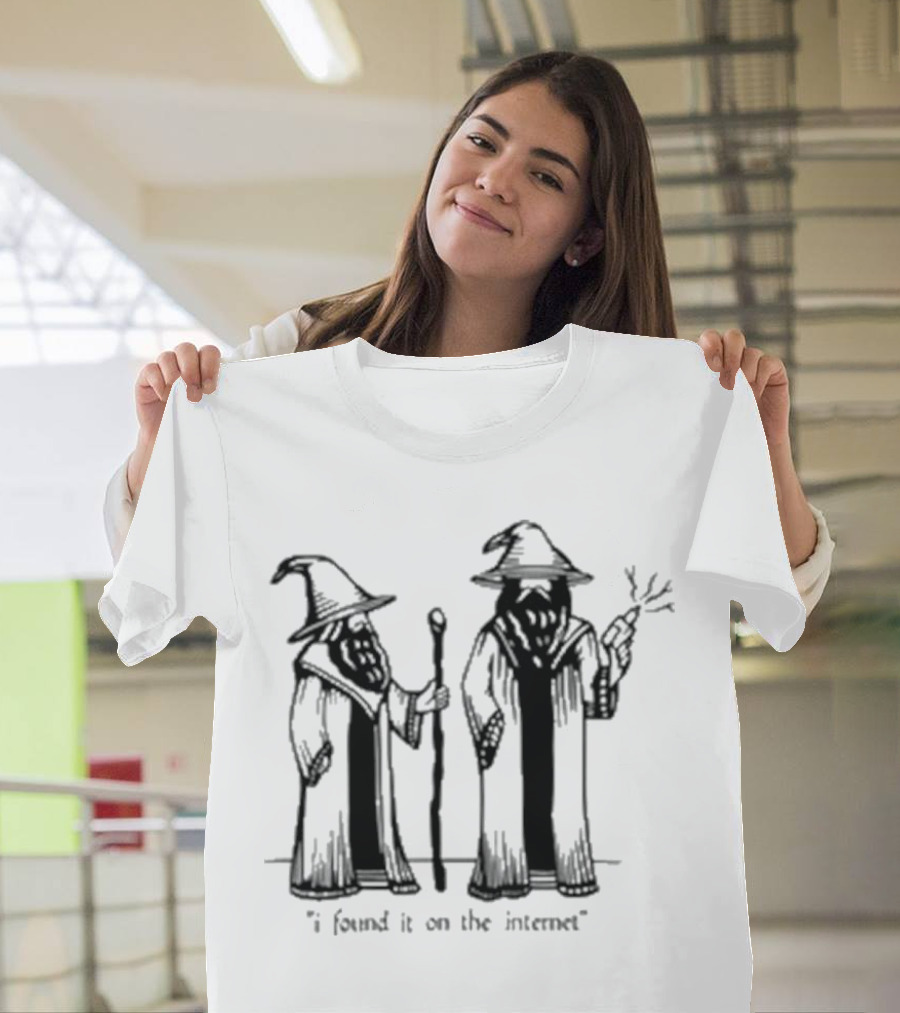 I Found It On The Internet Wizard Robe Hat Wand T-Shirt