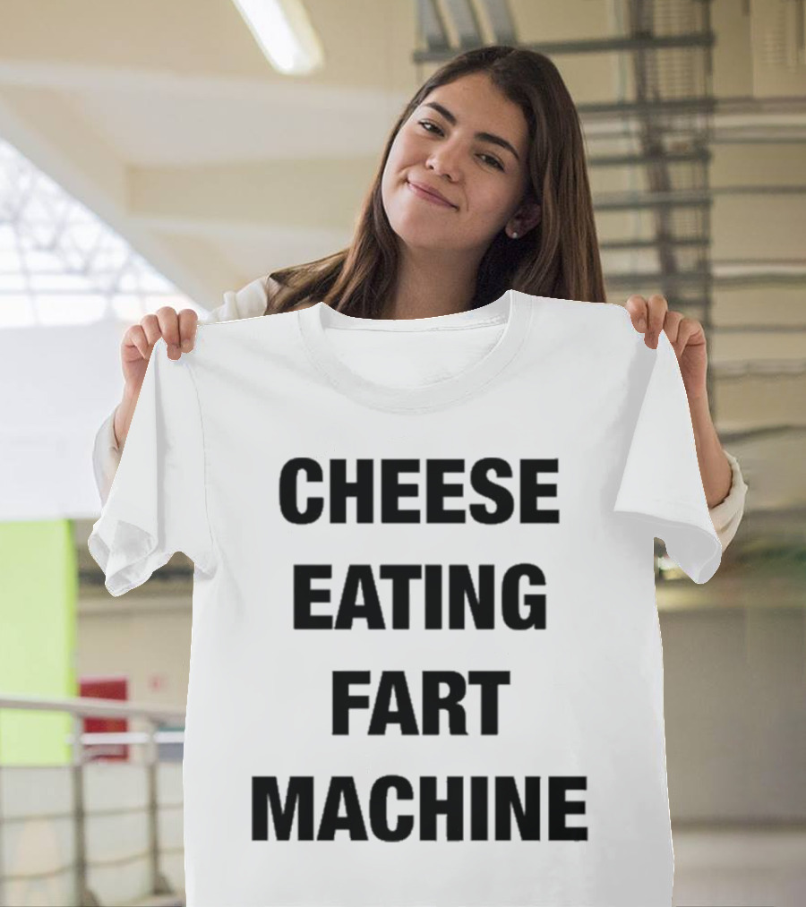 Illegal Cheese Eating Fart Machine Humor T-Shirt