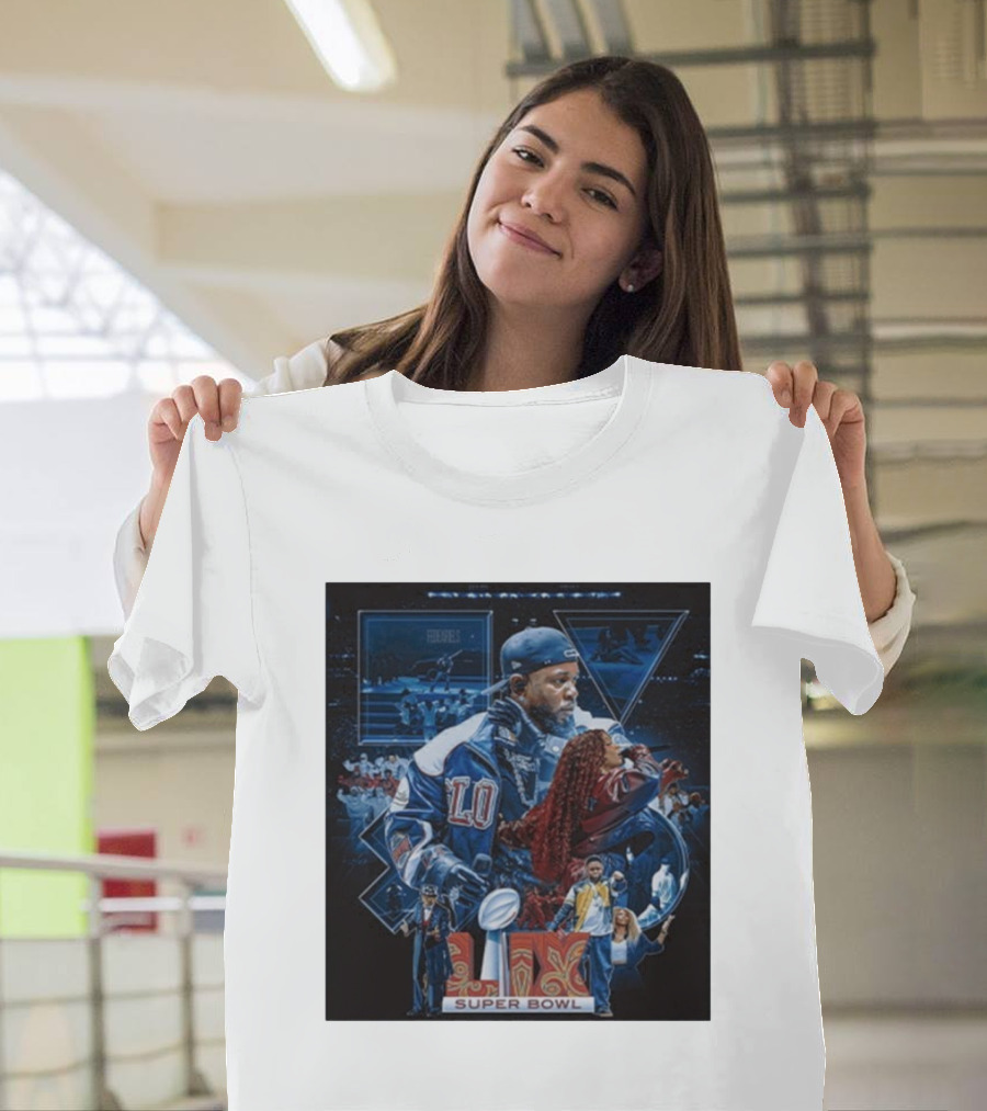 Kendrick Lamar SZA Super Bowl LIX 2025 Performance Collage T-Shirt