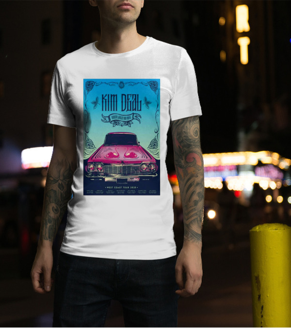 Kim Deal West Coast Tour 2025 Fillmore San Francisco March 26 Car Design T-Shirt