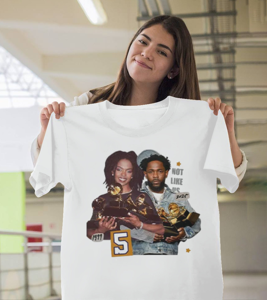 Lauryn Hill Kendrick Lamar Grammy Winners 1999 2023 Vintage Style Collaboration T-Shirt