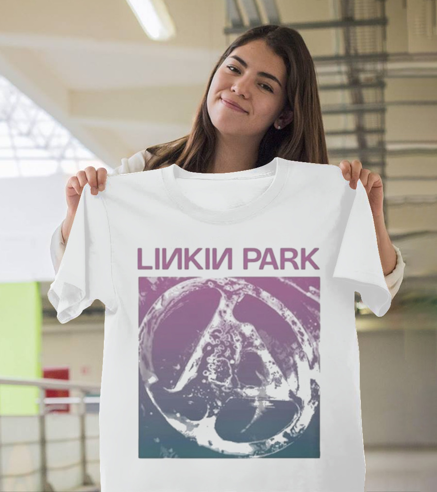Linkin Park Gradient Circle Symbol Fz Deluxe Drop Shoulder T-Shirt