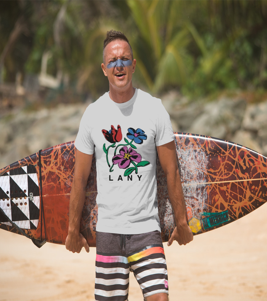 Lany ILYSB Colorful Flowers Artwork T-Shirt