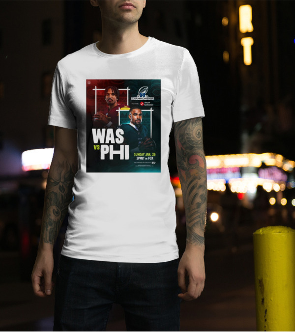 Jayden Daniels Washington Commanders Vs Jalen Hurts Philadelphia Eagles NFC Championship Sunday Jan 26 3PM ET On Fox T-Shirt