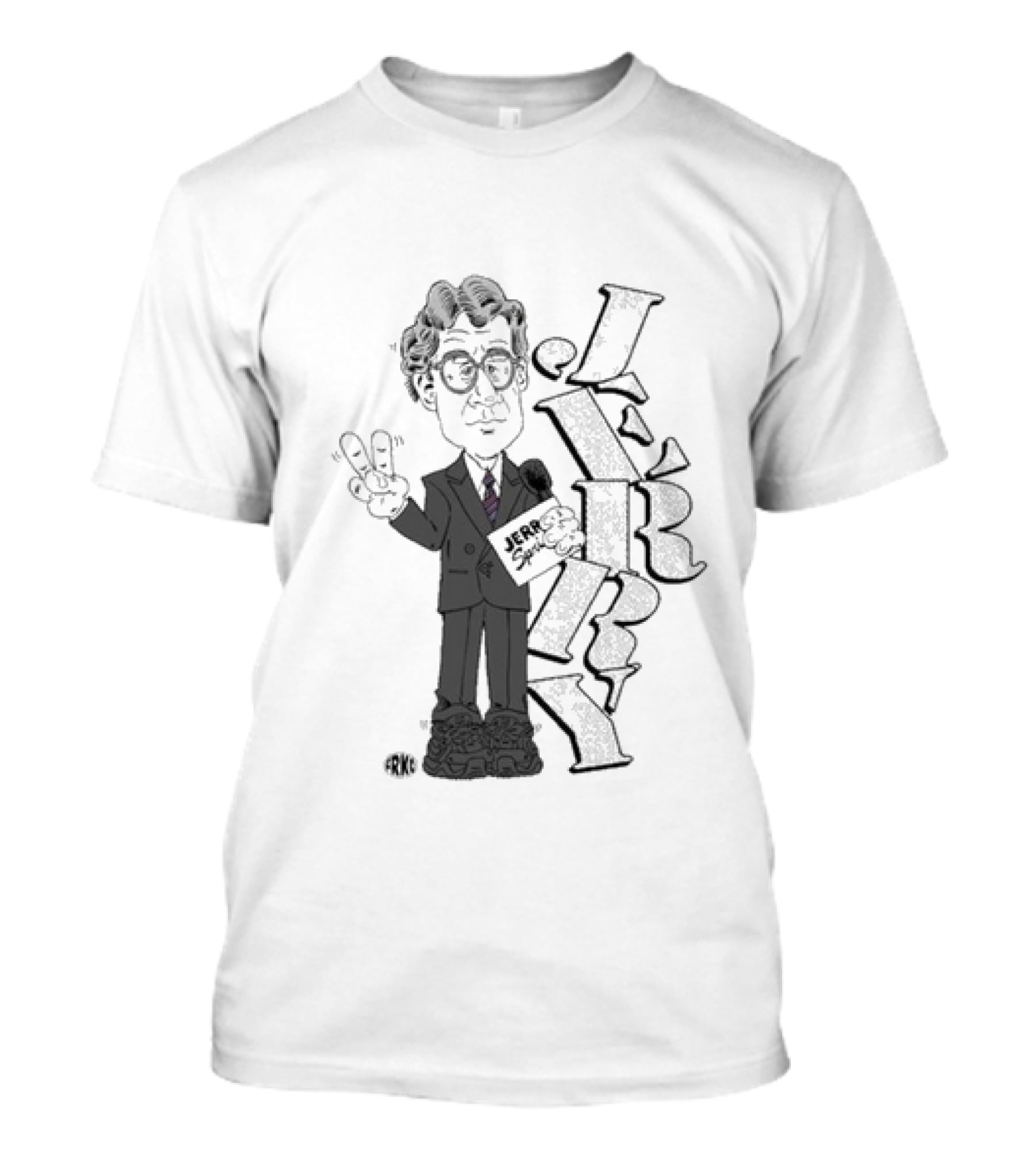 Jerry Tarkanian San Antonio Spurs Frko Basketball Character Cartoon T-Shirt