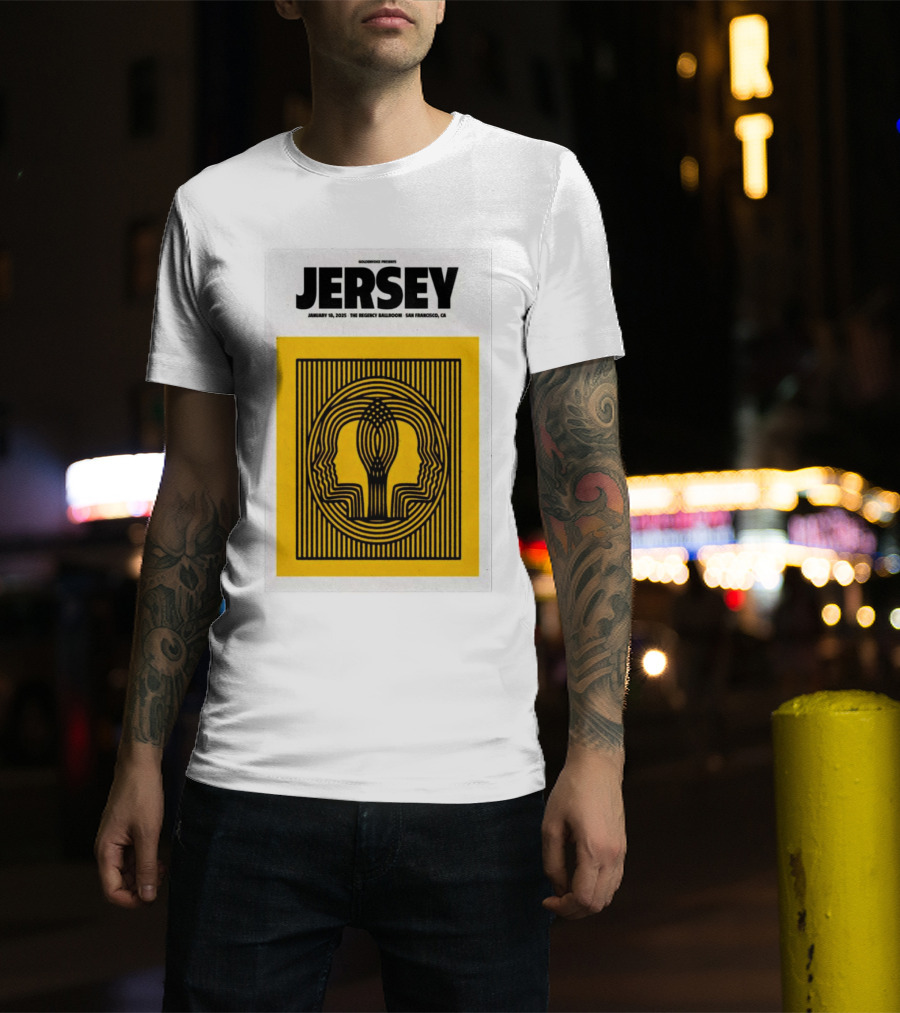 Goldenvoice Presents Jersey January 18, 2025 The Regency Ballroom San Francisco CA T-Shirt
