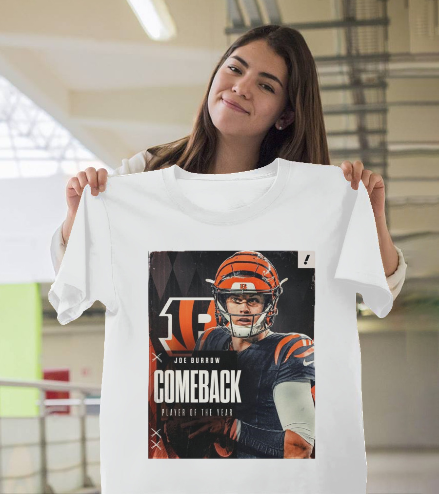 Joe Burrow Comeback Player of the Year Cincinnati Bengals NFL 2024 T-Shirt