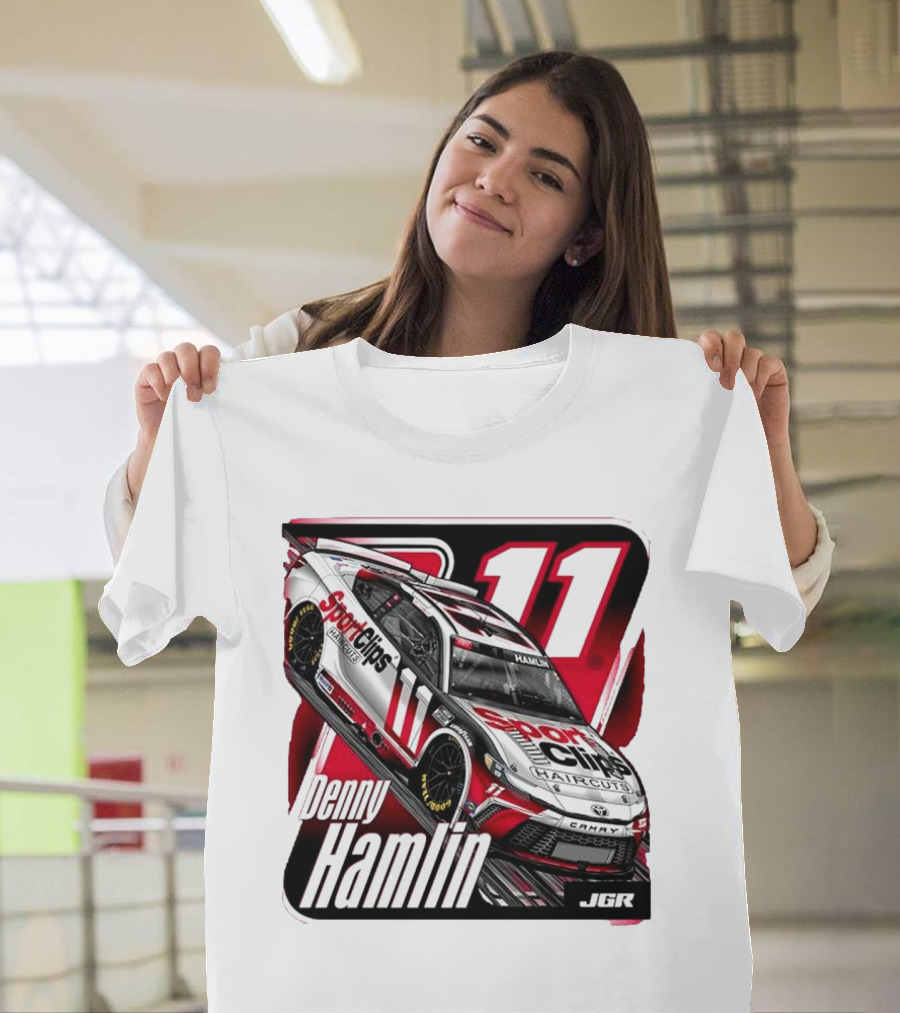 Denny Hamlin Sport Clips Haircuts Car Joe Gibbs Racing 11 JGR T-Shirt