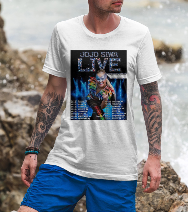 JoJo Siwa Live Tour 2025 Dates And Cities List Featuring Sparkling Costume And Interactive Experience T-Shirt