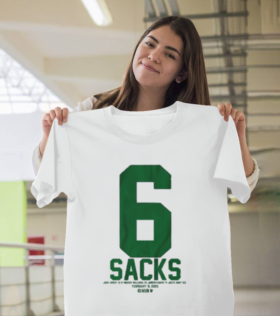 Josh Sweat Milton Williams Jordan Davis Jalyx Hunt 6 Sacks T-Shirt