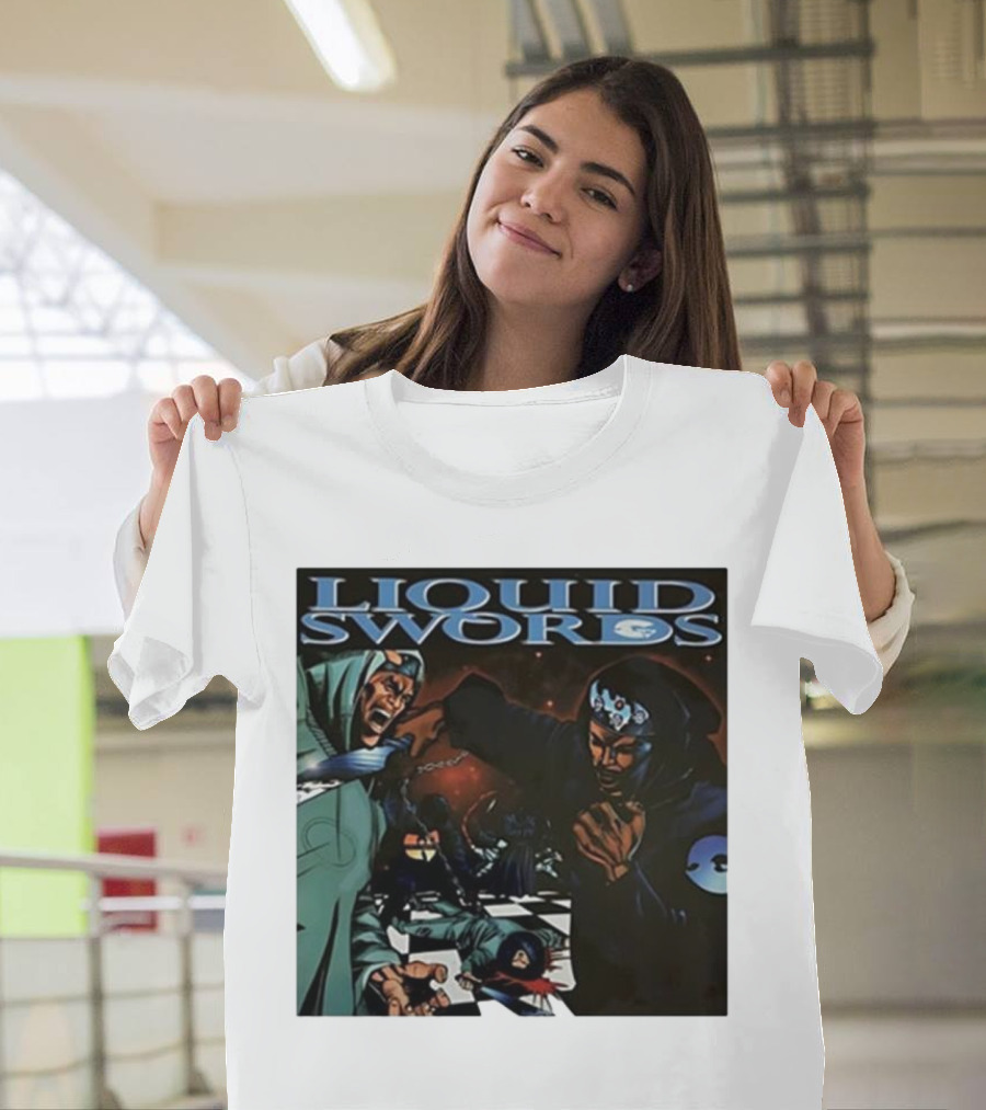 Liquid Swords Wu-Tang Clan Inspired Martial Arts Chess Combat Scene T-Shirt